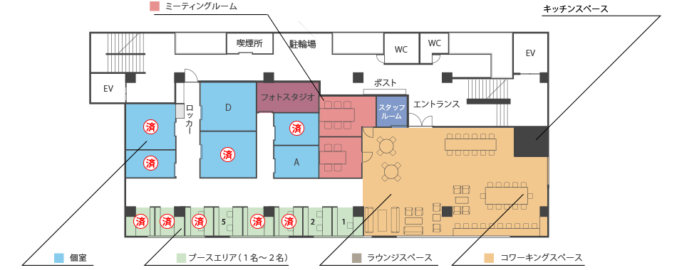 コテラスフロアマップ